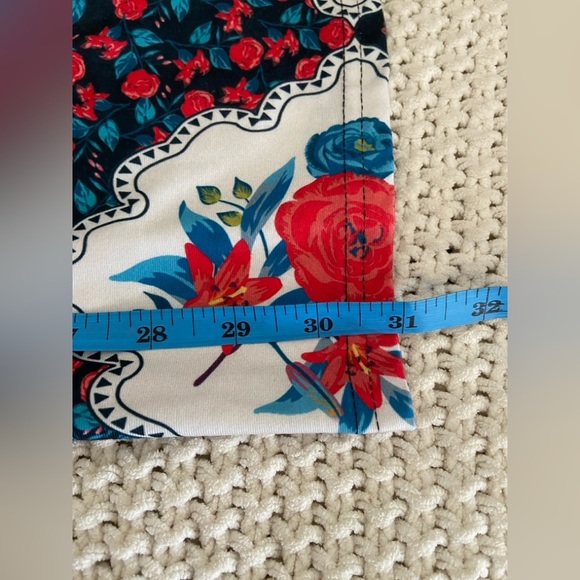 Navy floral print wide leg jumpsuit - Picture 8 of 11